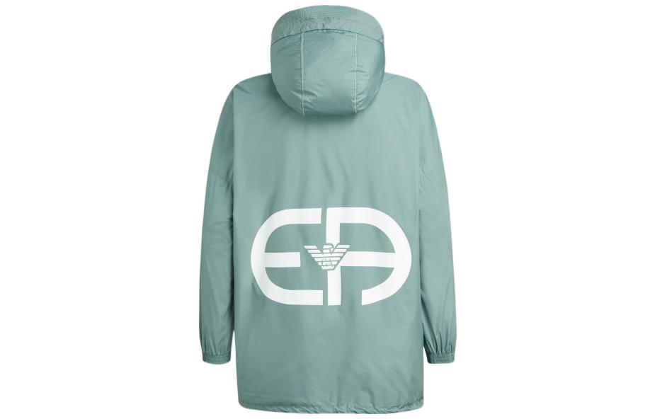 Lookbook Emporio Armani EA SS22 Jaket Ringan Cetakan Logo - Hijau Muda. 3L1BA8-1NCGZ-0647