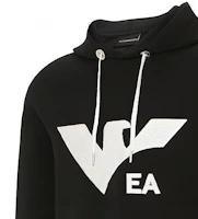 Details for Emporio Armani EA SS22 抽象老鷹標誌連帽衫 黑色 3L1MCS-1JHSZ-0999