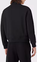 Shop Emporio Armani EA SS22 Black Patch Logo Zip-Up Bomber Jacket . 6L1BM2-1NKTZ-0999