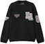 Buy EMPORIO ARMANI EA SS24 黑色刺繡Logo圓領運動衫 6R1MG4-1JWPZ-0999