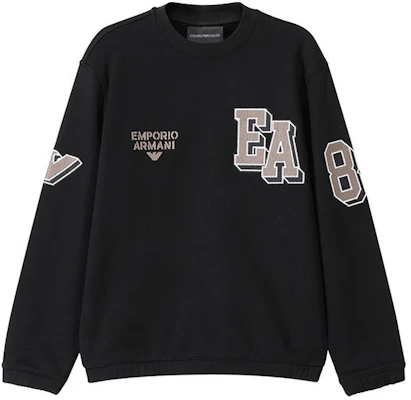 EMPORIO ARMANI EA SS24 黑色刺繡Logo圓領運動衫 6R1MG4-1JWPZ-0999 Order EMPORIO ARMANI EA SS24 黑色刺繡Logo圓領運動衫 6R1MG4-1JWPZ-0999