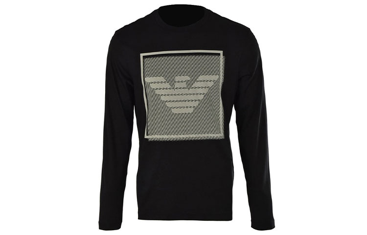 Emporio Armani Eagle Logo Crewneck Sweatshirt Black SS21 6G1T6E-1JPRZ-0999