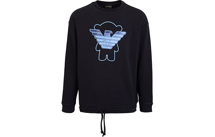 Emporio Armani Eagle Logo Crewneck Sweatshirt Navy Blue () 3H1M75-1J36Z-0922