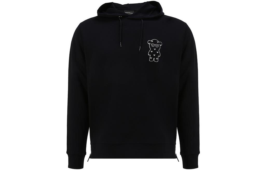 Emporio Armani Eagle Logo Embroidered Pullover Sweatshirt Black . 6K1MG3-1JHSZ-0999 圖 6