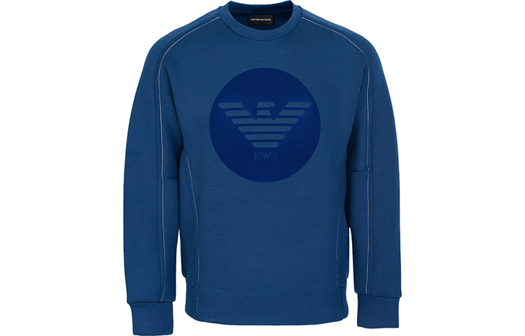 Emporio Armani Eagle Logo Long Sleeve Sweatshirt Deep Blue 6H1MA8-1JDSZ-0966