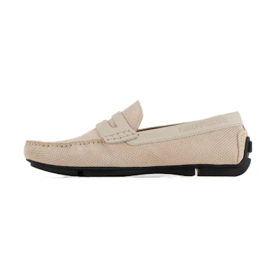 Emporio Armani Eagle Logo Slip-On Loafer 'Beige'