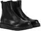 Lookbook Stivaletti in Pelle Emporio Armani con Inserti Elastici ''Neri''. X4M363XN0521K001