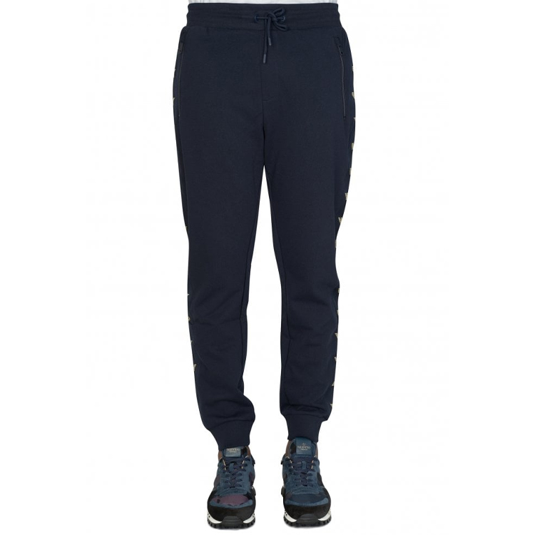 Shop Emporio Armani Elastic Waist Joggers Dark Blue 6Z1P97-1J07Z-0922