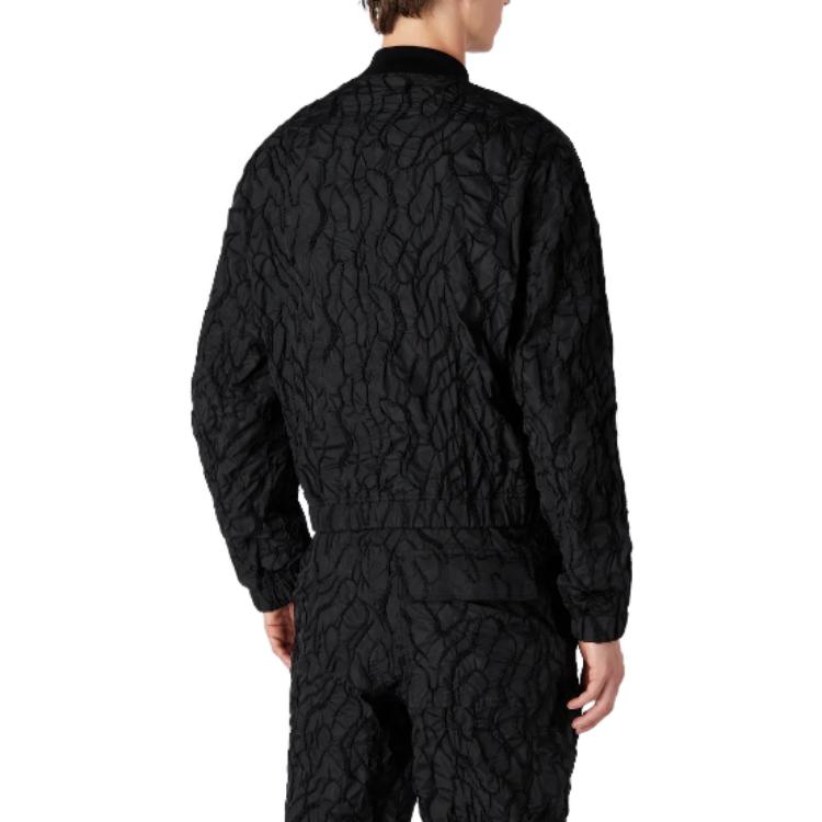 Emporio Armani Embroidered Baseball Collar Black Jacket H41R12-E1088-1999 圖 4