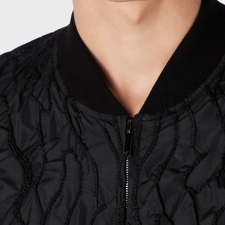 Emporio Armani Embroidered Baseball Collar Black Jacket H41R12-E1088-1999 圖 5