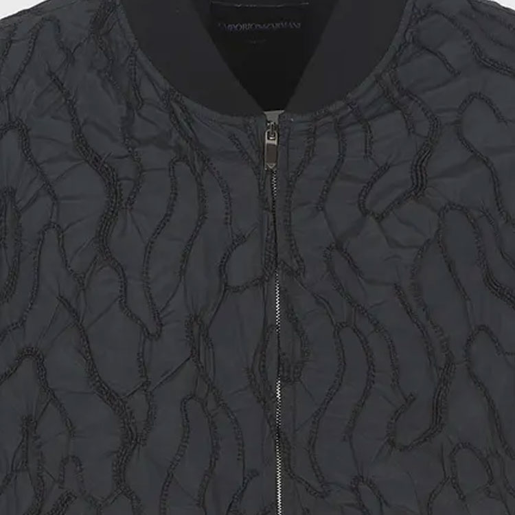 Emporio Armani Embroidered Baseball Collar Black Jacket H41R12-E1088-1999 圖 7