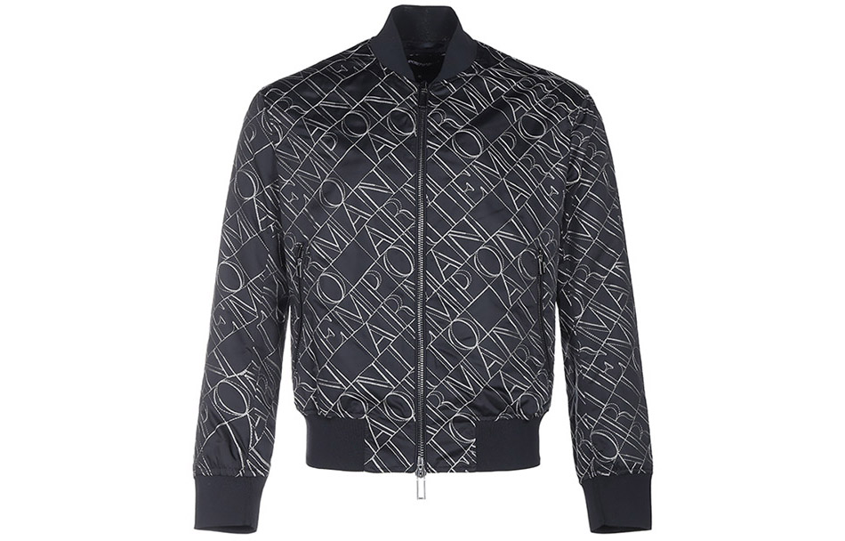 Emporio Armani Embroidered Bomber Jacket - Navy Blue/Black 3K1BS2-1NZLZ-0972