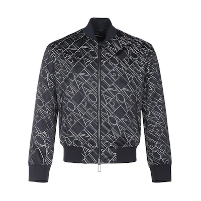 Emporio Armani Embroidered Bomber Jacket - Navy Blue/Black 3K1BS2-1NZLZ-0972