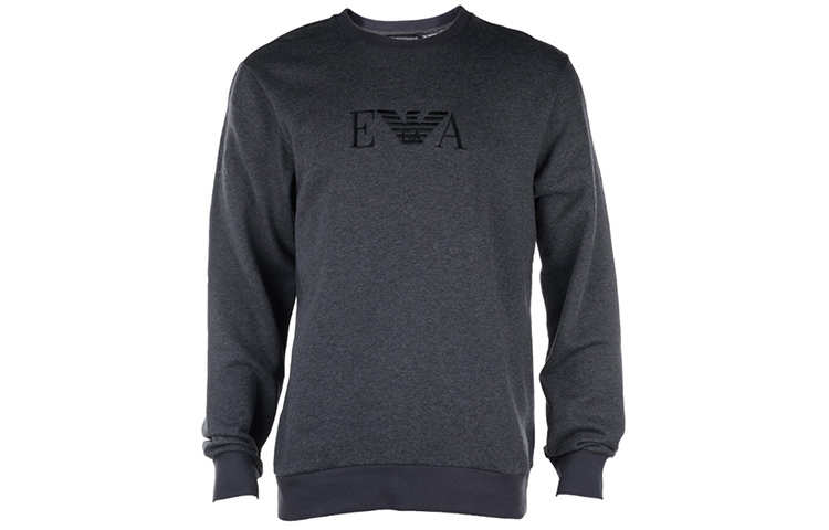 Emporio Armani Embroidered Eagle Crewneck Sweatshirt - Grey 111785-0A571-57720