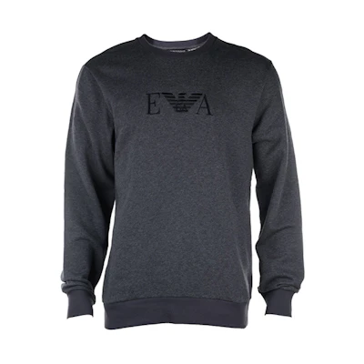 Emporio Armani Embroidered Eagle Crewneck Sweatshirt - Grey 111785-0A571-57720