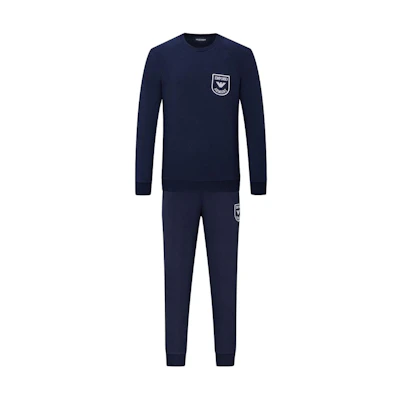 Emporio Armani Embroidered Letter Crewneck Long Sleeve Sweatshirt Set 111936-2R571-00135