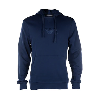 Emporio Armani Embroidered Logo Hoodie Blue 111753-0A571-00135