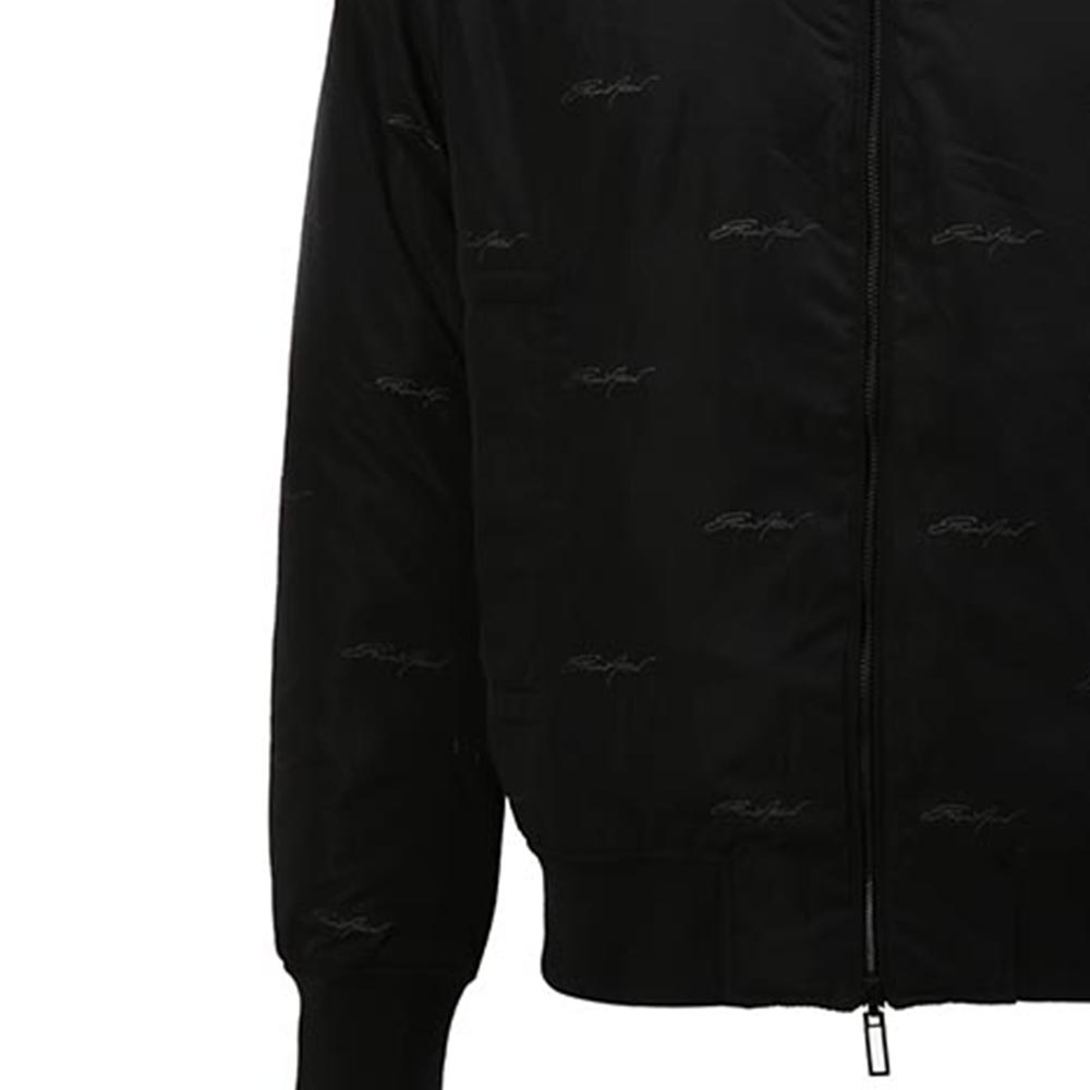 Purchase 엠포리오 아르마니 자수 패턴 베이스볼 칼라 지퍼 자켓. 6K1B96-1NPEZ-0025