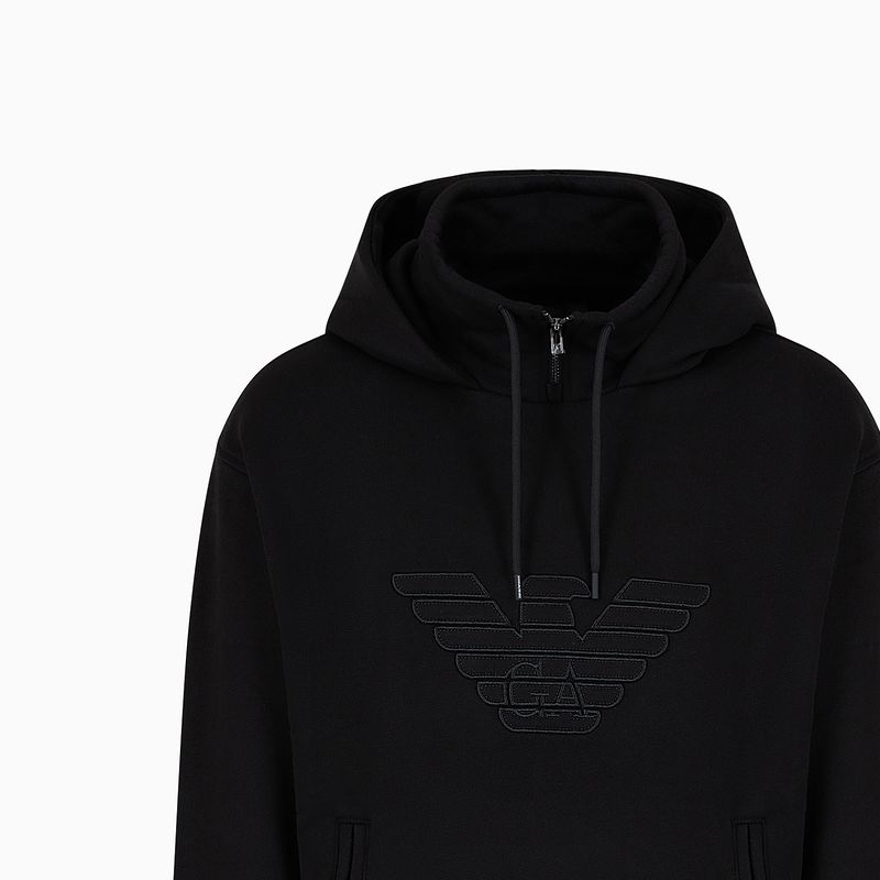 Emporio Armani Embroidered Solid Color Pullover Hoodie 3D1MDW-1JWPZ-10028 圖 7