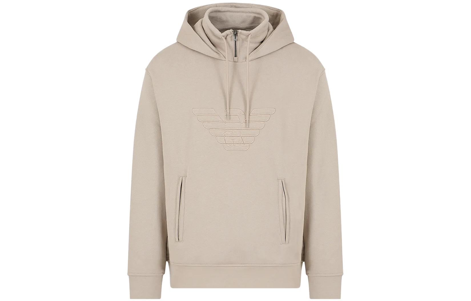 Emporio Armani Embroidered Solid Color Pullover Hoodie 3D1MDW-1JWPZ-10028 圖 8
