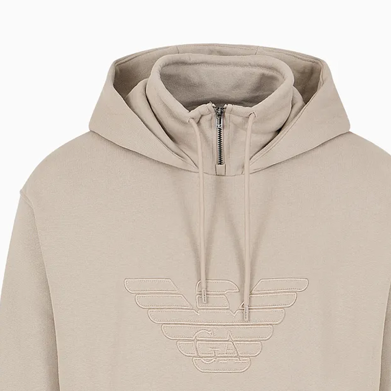 Emporio Armani Embroidered Solid Color Pullover Hoodie 3D1MDW-1JWPZ-10028 圖 9
