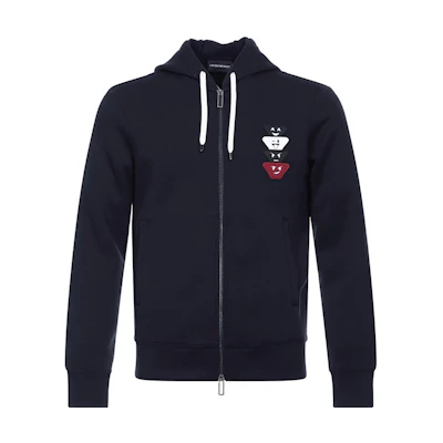Emporio Armani Emoji Zip Hoodie Navy Blue () 6Z1BS3-1JTYZ-0920