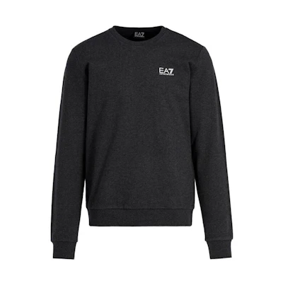 Emporio Armani EV7 Logo Print Crewneck Sweatshirt Graphite Gray 8NPM52-PJ05Z-3909