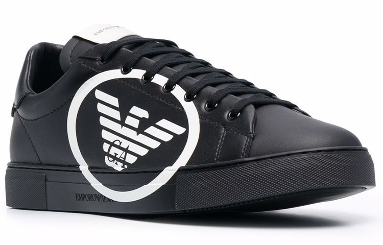 Emporio Armani Fashion Sneaker 'Black' 圖 2