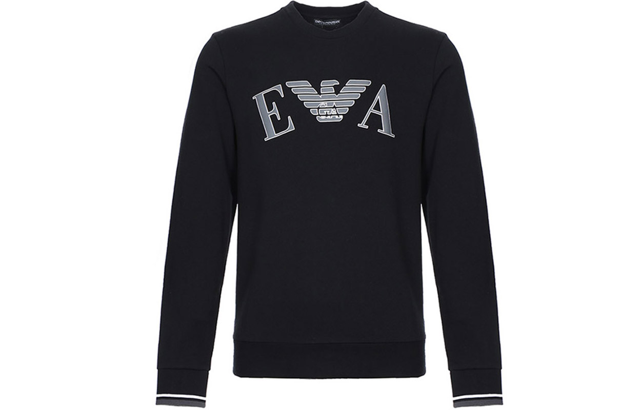 Emporio Armani Fleece Crewneck Sweatshirt Black Winter Edition 111785-9A571-00020