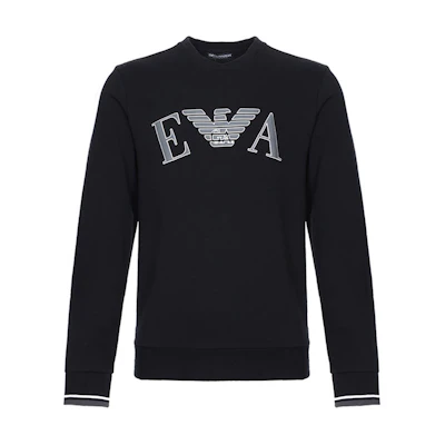 Emporio Armani Fleece Crewneck Sweatshirt Black Winter Edition 111785-9A571-00020