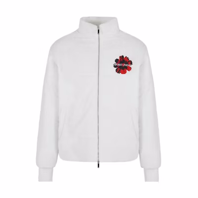 Emporio Armani Floral Letter Print Zip Jacket - Off-White 3D1B8P1-K2CZ1-0103
