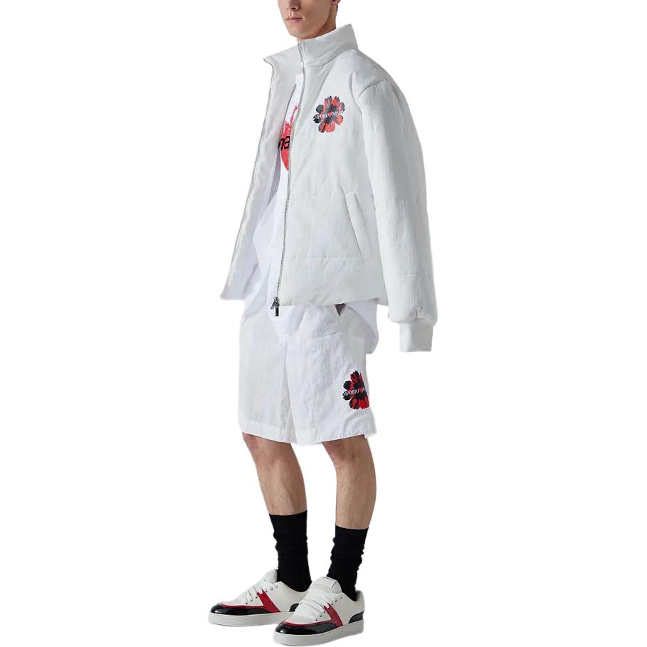 Lookbook Emporio Armani 花卉字母印花拉鍊外套 - 米白色 3D1B8P1-K2CZ1-0103