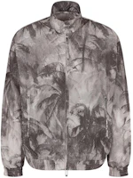 Emporio Armani Floral Print Zip Jacket Gray Long Sleeve Outerwear 3D1BH9-1NTDZ-1F617 Emporio Armani Floral Print Zip Jacket Gray Long Sleeve Outerwear 3D1BH9-1NTDZ-1F617