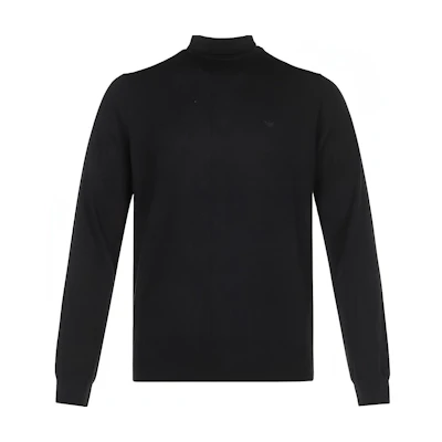 Emporio Armani FW20 Black Wool Turtleneck Sweater 8N1MYZ-1M4CZ-0999