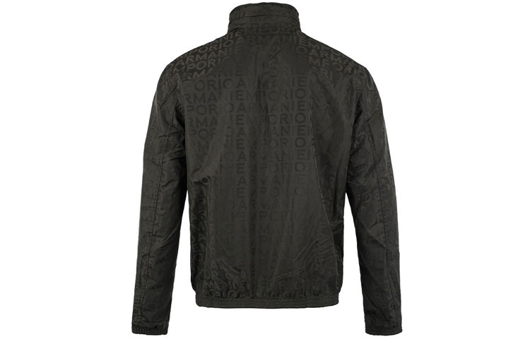 Emporio Armani FW21 All-Over Logo Green Casual Jacket for Men 6K1BP9-1NWEZ-0572 圖 4