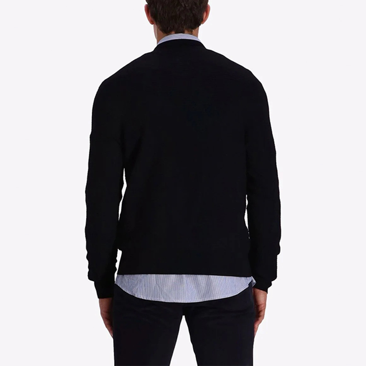 Shop EMPORIO ARMANI FW21 Hitam Crew Neck Pullover Baju Sejuk Knit. 6K1MXD-1MVRZ-0920