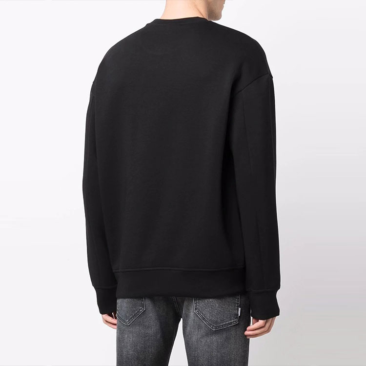 Emporio Armani FW21 Black Crewneck Pullover Sweatshirt with Front Pocket 6K1M87-1JHSZ-0999 圖 5