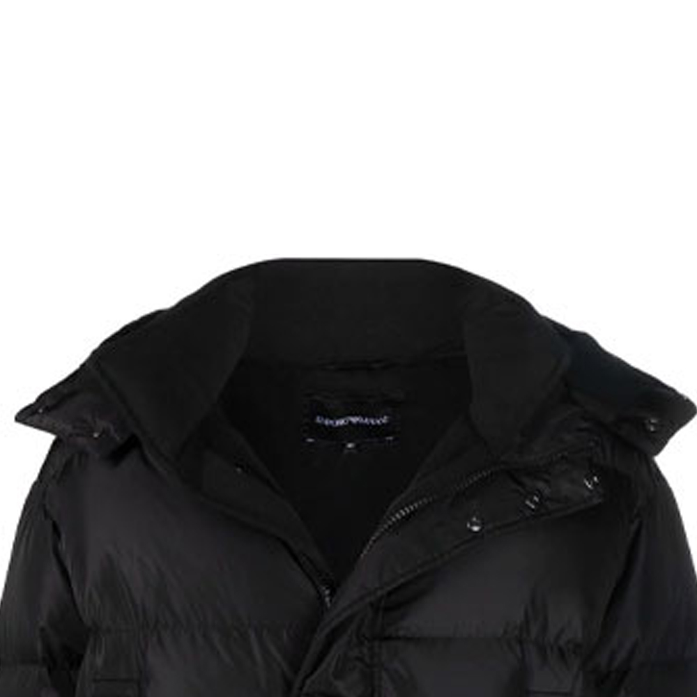 EMPORIO ARMANI FW21 Black Down Jacket with Logo and Zip-up Hood. 6K1B99-1NQTZ-0999 圖 7