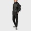Lookbook Emporio Armani FW21 黑色全拉鍊皮革連帽外套夹克. 01R54P-01P54-999