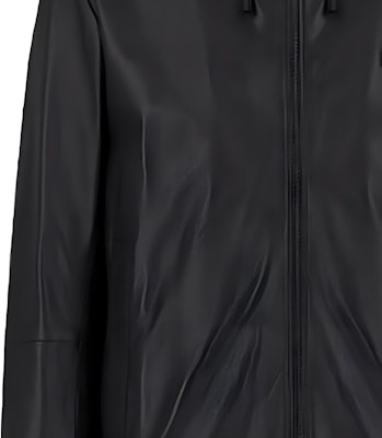 Emporio Armani FW21 黑色全拉鍊皮革連帽外套夹克. 01R54P-01P54-999 Sizing Emporio Armani FW21 黑色全拉鍊皮革連帽外套夹克. 01R54P-01P54-999