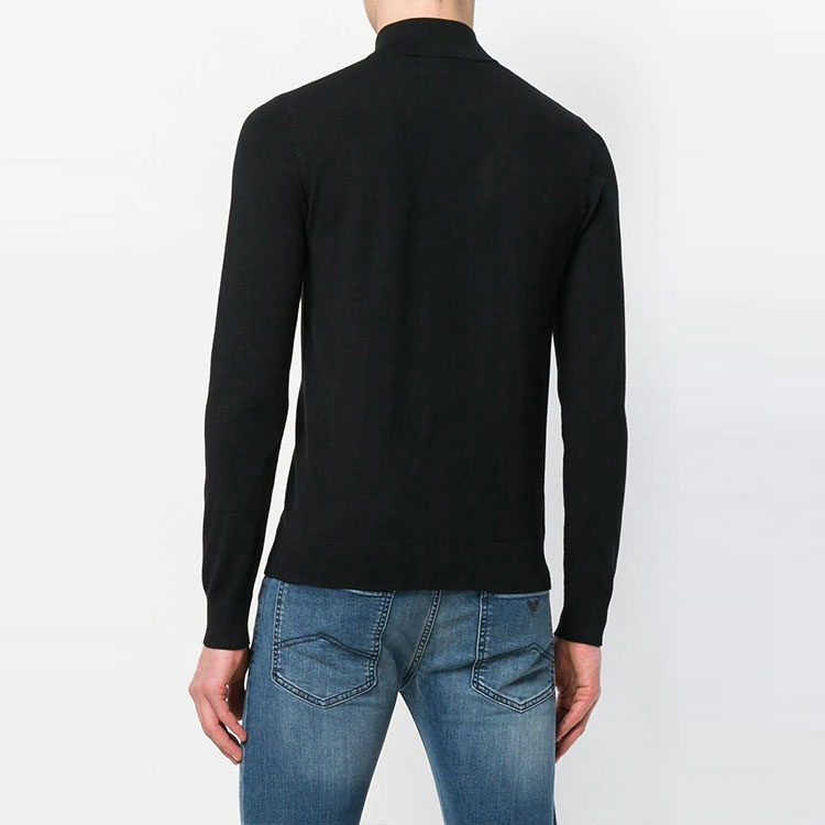 EMPORIO ARMANI FW21 Black Logo Appliqué Zip-Up Sweater. 8N1EA1-1MPQZ-0999 圖 4