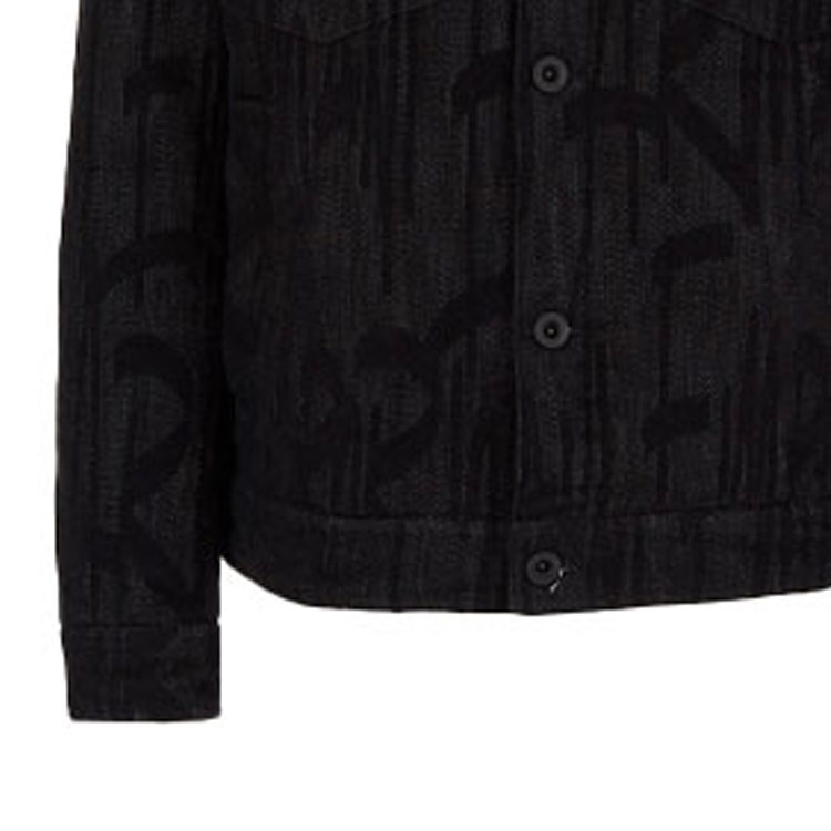 Purchase EMPORIO ARMANI FW21 黑色印花牛仔夹克. 6K1BV9-1DS0Z-F070