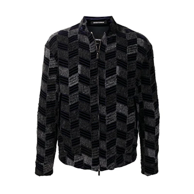 Emporio Armani FW21 Black Zip-Up Jacket B1R330-B1188-997