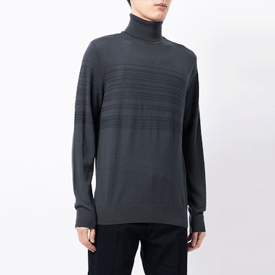 エンポリオアルマーニ FW21 ブルーストライプディテール タートルネックセーター 6K1MXG-1MXTZ-0931 Shop エンポリオアルマーニ FW21 ブルーストライプディテール タートルネックセーター 6K1MXG-1MXTZ-0931