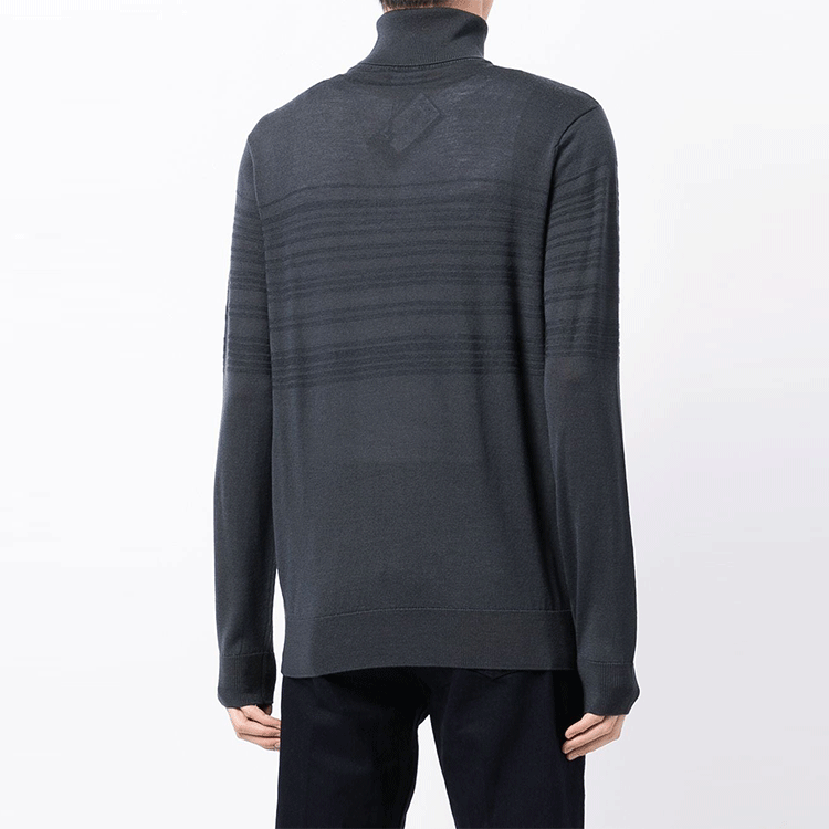 Purchase エンポリオアルマーニ FW21 ブルーストライプディテール タートルネックセーター 6K1MXG-1MXTZ-0931