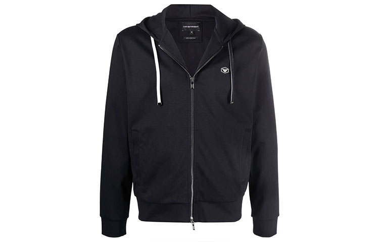 EMPORIO ARMANI FW21 Blue Zip Hoodie Jacket Sweatshirt 8N1MG0-1JBTZ-0920 圖 2