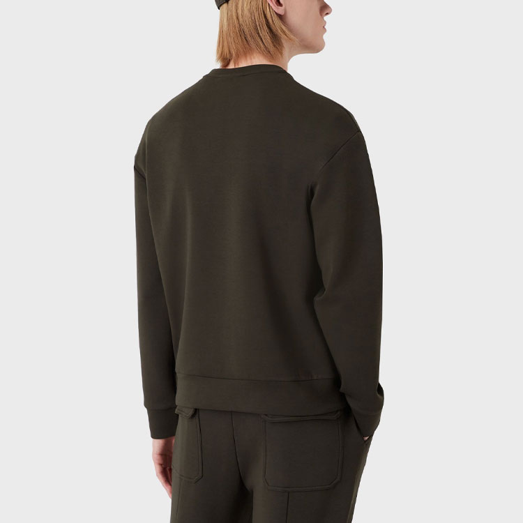 EMPORIO ARMANI FW21 Brown Loose-Fit Letter Pattern Long-Sleeve Sweatshirt 6K1M62-1JHSZ-0558 圖 5