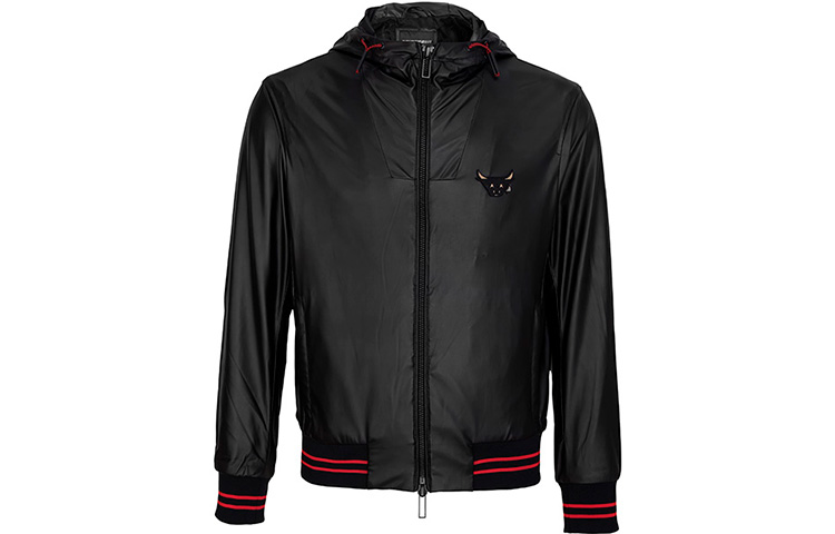 Emporio Armani FW21 Bull Patch Hooded Jacket Black () 3K1BB9-1NZSZ-0999