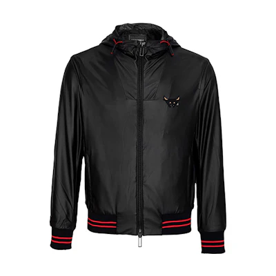 Emporio Armani FW21 Bull Patch Hooded Jacket Black () 3K1BB9-1NZSZ-0999