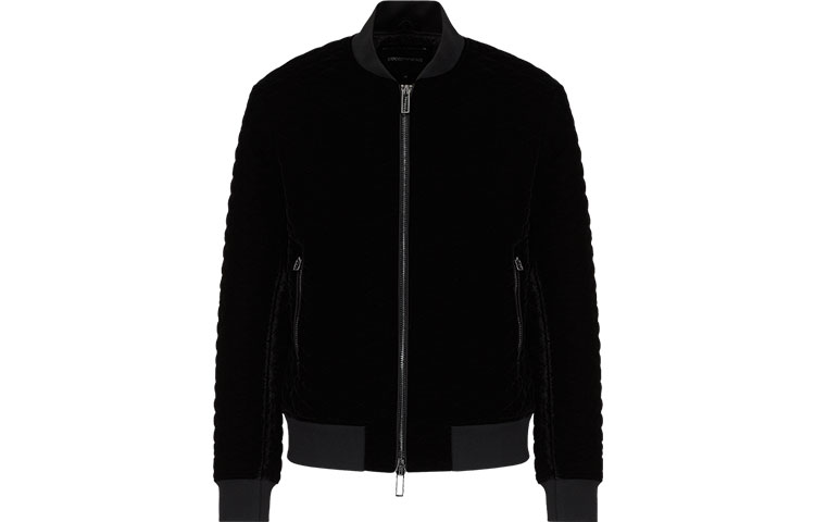 Emporio Armani FW21 Classic Eagle Logo Zip Jacket Men’s Black 6K1B76-1NYYZ-0999